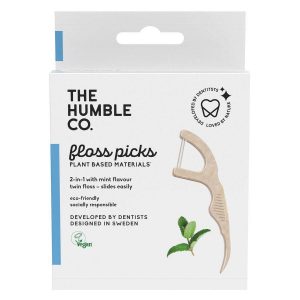 The Humble Co Dental Floss Picks 50 kpl – Mint kuva