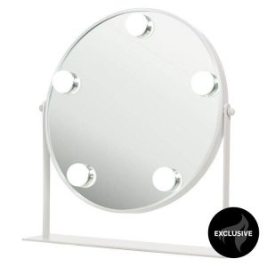Shelas 5 Led Hollywood Peili Pyöreä Ø30cm - Valkoinen kuva