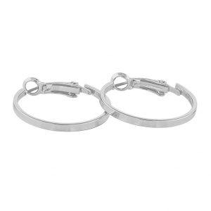 Snö Of Sweden Moe Ring Earring Plain - Silver 25 mm kuva