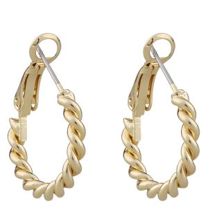 Snö Of Sweden Way Small Ring Earring – Plain Gold kuva