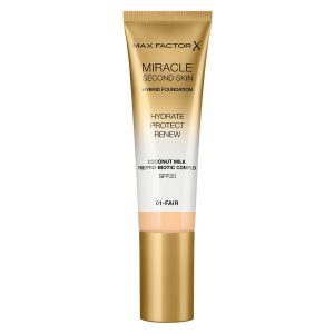 Max Factor Miracle Second Skin Foundation 33ml ─ #001 Fair kuva