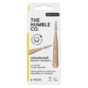 The Humble Co Bamboo Interdental Brush Size 4 6 kpl – Yellow kuva
