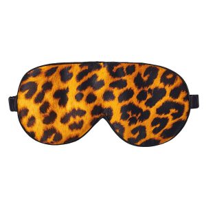 Fan Palm Sleeping Eye Mask Silk Leopard 20 x 10 cm kuva