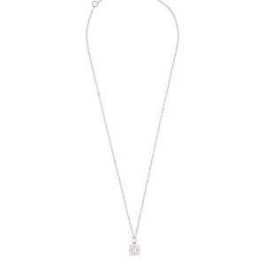 Snö Of Sweden Camille Stone Pendant Necklace 50 cm -─ Silver/Clear kuva