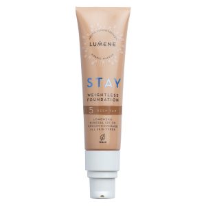 Lumene Stay Weightless Foundation SPF30 30ml ─ 5 Deep Tan kuva