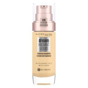 Maybelline Dream Radiant Liquid Foundation #21 Nude 30ml kuva
