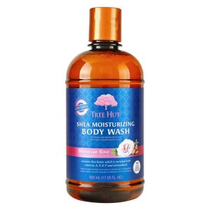Tree Hut Shea Moisturizing Body Wash 503ml ─ Moroccan Rose kuva