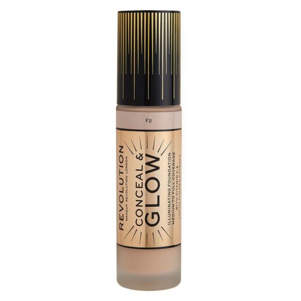 Makeup Revolution  Conceal & Glow Foundation 23ml ─ F2 kuva