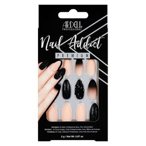 Ardell Nail Addict Black Stud & Pink Ombré kuva