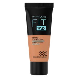 Maybelline Fit Me Matte + Poreless Foundation 30ml – Golden Caramel kuva
