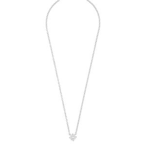 Snö Of Sweden Luire Stone Pendant Necklace ─ Silver/Clear 40 cm kuva