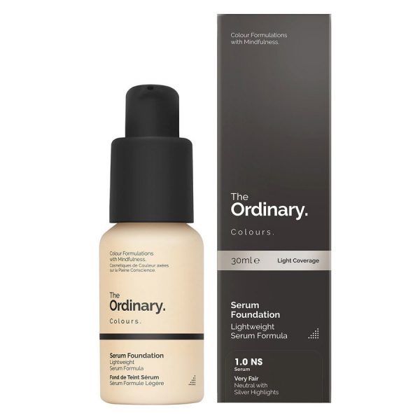 The Ordinary Serum Foundation 30ml - 1.0 NS Very Fair Neutral Silver kuva