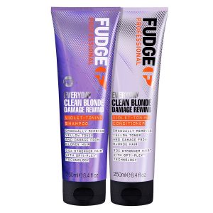 Fudge Everyday Clean Blonde Damage Rewind Violet Toning Duo 2 x 250ml kuva