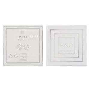 Snö Of Sweden Valentine Sparkle Earring Set – Silver/Clear kuva