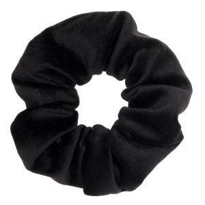 DARK Velvet Scrunchie ─ Black kuva