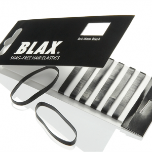 Blax Snag-Free Hair Elastics 4 mm 8pcs – Black kuva