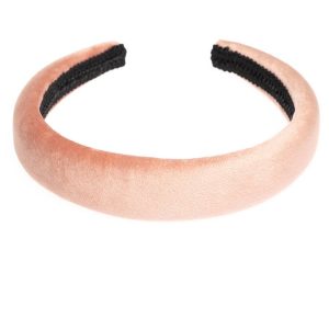 DARK Velvet Hairband Broad ─ Vintage Rose kuva