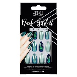 Ardell Nail Addict Green Glitter Chrome kuva