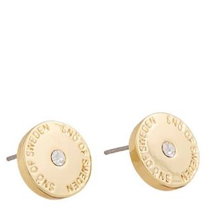 Snö Of Sweden Harly Small Earring Gold/Clear 10 mm kuva