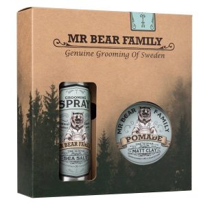 Mr Bear Family Kit Spray & Pomade  200 + 100ml kuva