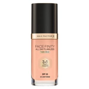 Max Factor Facefinity All Day Flawless 3-in-1 Foundation 30ml – 32 Light Beige kuva