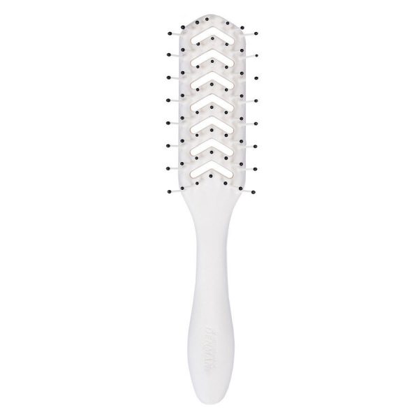 Denman D200 The Skeleton Vent Brush ─ White kuva