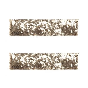 DARK Glitter Hair Clips 2 kpl ─ Large Gold kuva