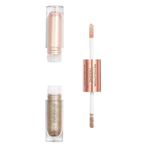 Makeup Revolution Eye Glisten Foil And Glitter Liquid Eyeshadow It's Fate 2x2