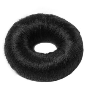 Hair Accessories Synthetic Hair Bun Large 1 kpl ─ Black kuva
