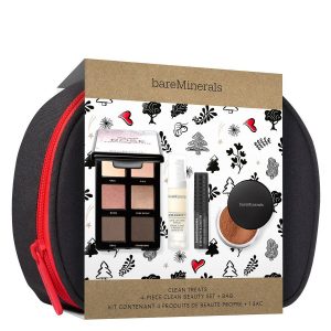 bareMinerals Clean Treats 4-Piece Clean Beauty Set + Bag Lahjapakkaus kuva