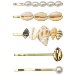 Hairpin Seashell ─ 03 Gold and Pearls kuva