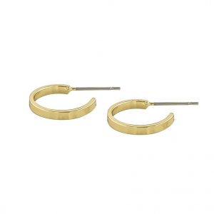 Snö Of Sweden-Moe Ring Earring Plain Gold 15mm kuva