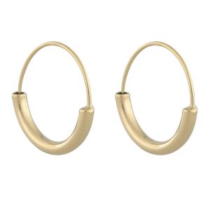 Snö Of Sweden Anglais Ring Earring Plain ─ Gold kuva