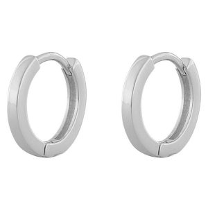 Snö Of Sweden Anchor Small Ring Earring ─ Plain Silver kuva