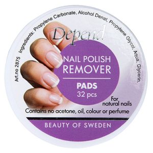 Depend Nail Polish Remover Pads 32 kpl kuva