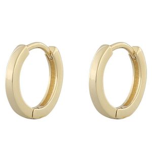 Snö Of Sweden Anchor Small Ring Earring ─ Plain Gold kuva