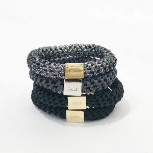 DARK Fat Hair Ties 4 kpl ─ Blacks kuva