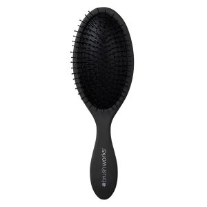 Brushworks Oval Detangling Hair Brush - Black kuva