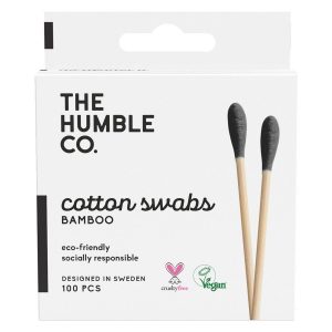 The Humble Co Humble Natural Cotton Swabs 100 kpl – Black kuva