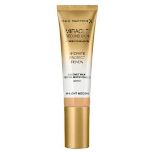 Max Factor Miracle Second Skin Foundation 33ml ─ #004 Light Medium kuva