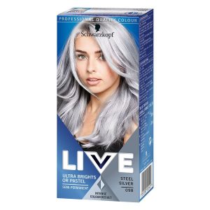 Schwarzkopf Live Ultra Bright – 98 Steel Silver kuva