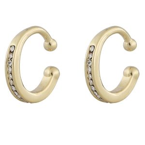 Snö Of Sweden Later Small Cuff Earring Gold/Clear 1 pari kuva