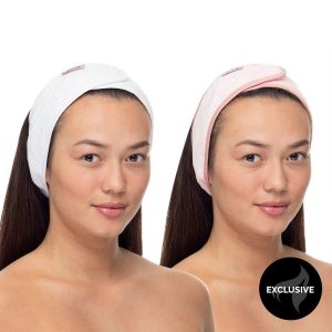 Shelas Hiuspanta -  Vaaleanpunainen/Valkoinen 2 kpl kuva