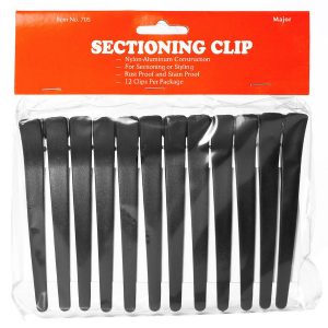 Hair Accessories Sectioning Hair Clips 12 kpl – Black kuva