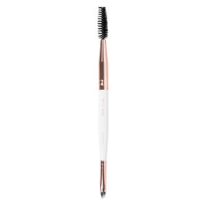 Brushworks White & Gold Brow Duo Brush kuva