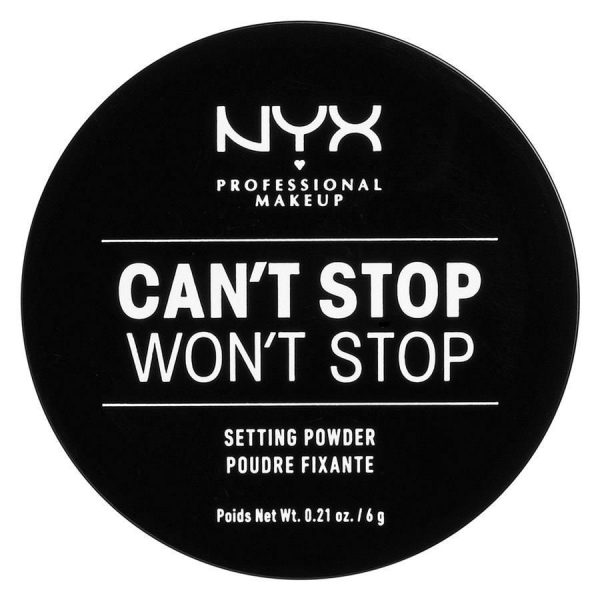 NYX Professional Makeup Can't Stop Won't Stop Setting Powder 01 Light 6g kuva