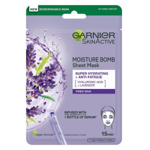 Garnier SkinActive MoistureBomb Tissue Mask Lavendel 28 g kuva