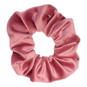 DARK Velvet Scrunchie ─ Dusty Rose kuva