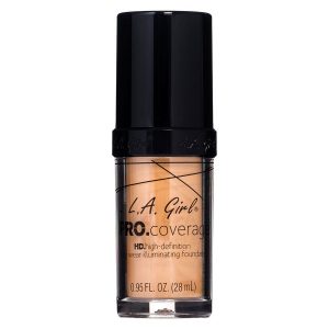 L.A. Girl Pro Coverage Illuminating Foundation – GLM645 Nude Beige kuva
