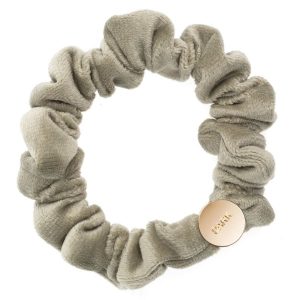 DARK Velvet Mini Scrunchie ─ Faded Army kuva